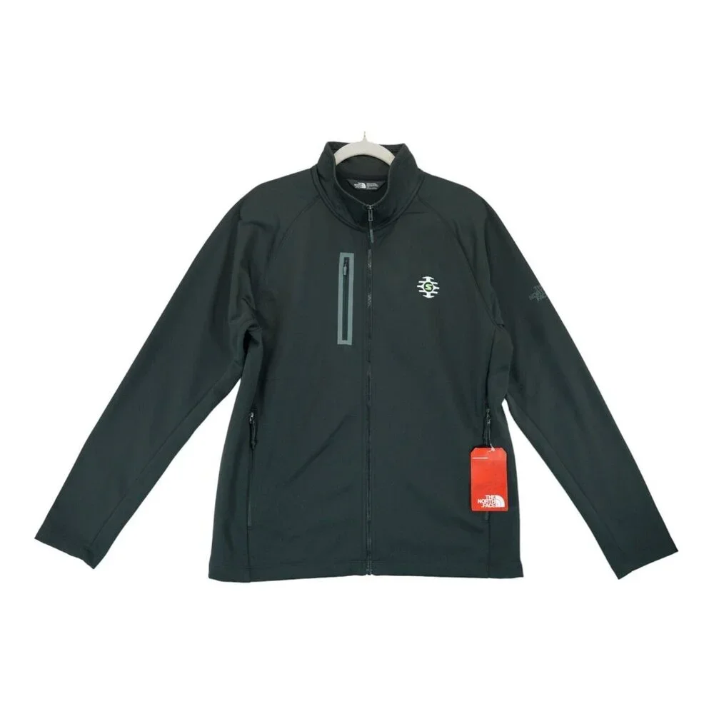 NWT The North Face Jacket Mens Large Black Canyon Flats Full Zip‎ Sweatshirt